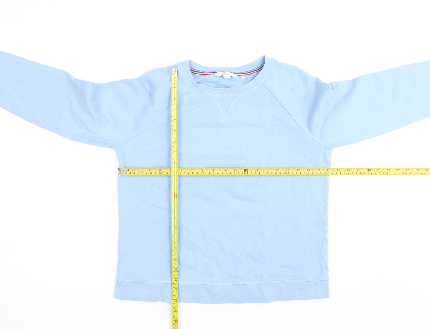 Boden Women's Blue Crew Neck Cotton Pullover Sweatshirt Size M