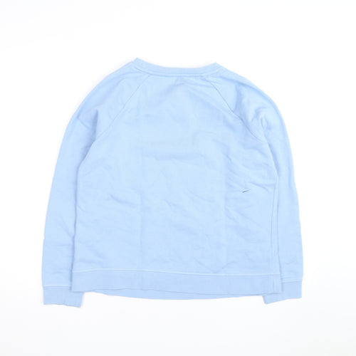 Boden Women's Blue Crew Neck Cotton Pullover Sweatshirt Size M