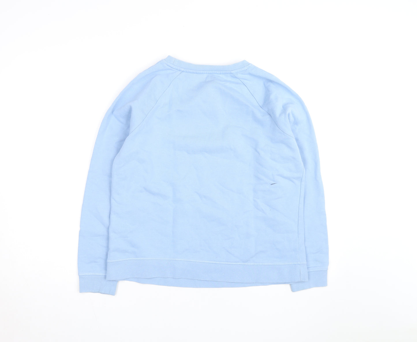 Boden Women's Blue Crew Neck Cotton Pullover Sweatshirt Size M