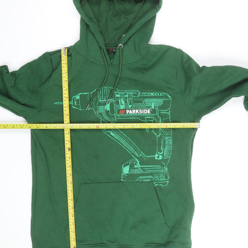 Parkside Men's Green Pullover Hoodie Size L Graphic Print Workwear