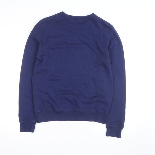 Bossini Men's Blue Graphic Print Pullover Sweatshirt XS