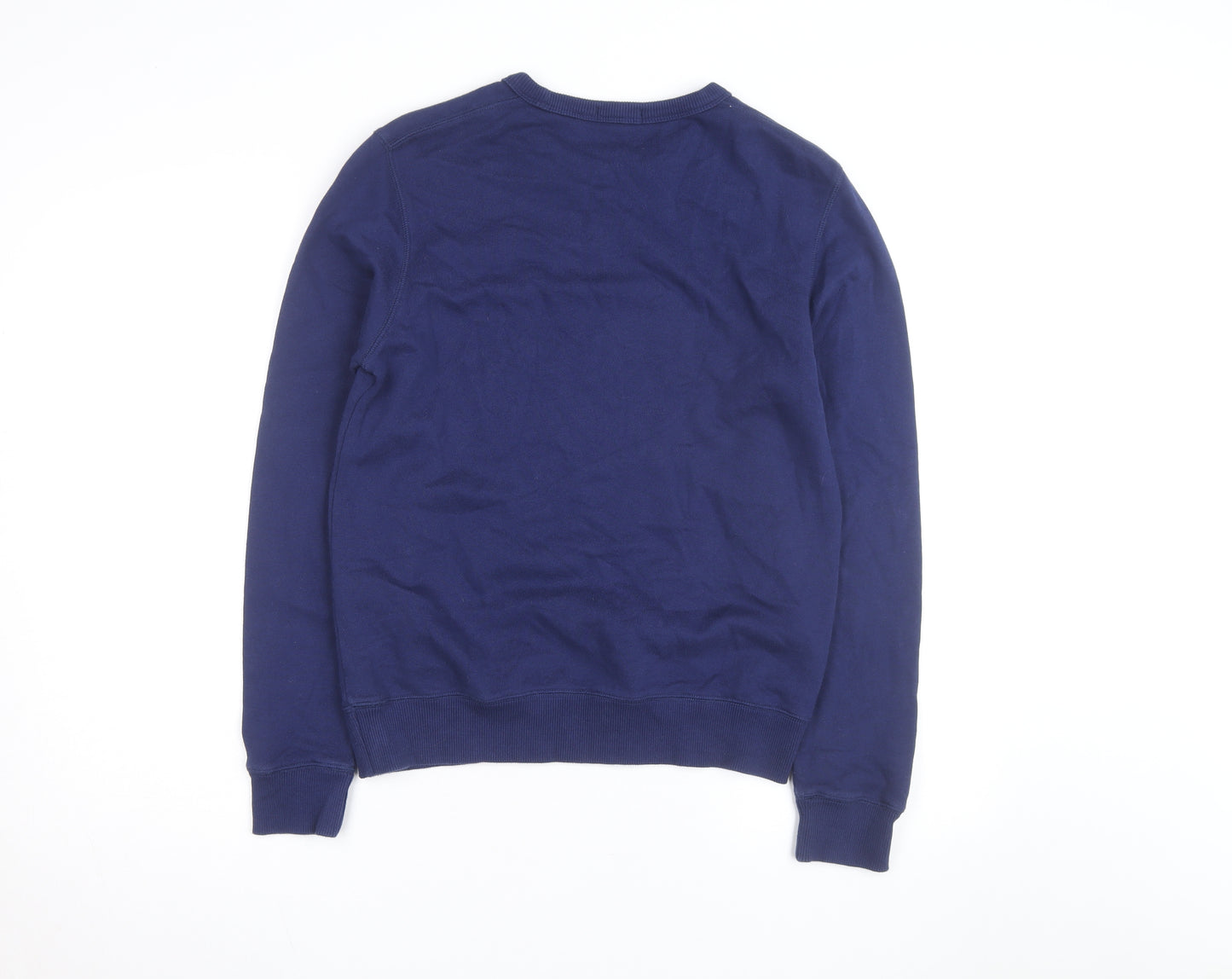 Bossini Men's Blue Graphic Print Pullover Sweatshirt XS