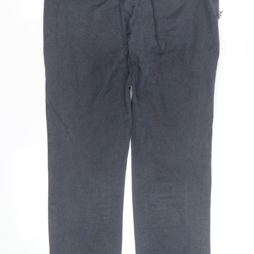 Jacamo Men's Blue Chino Trousers 34R Cotton Blend Regular Fit