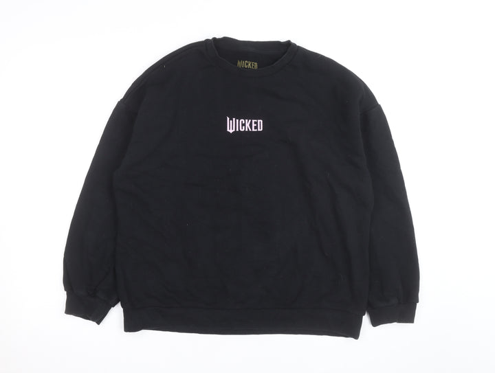 Wicked Girls Black Pullover Sweatshirt 13-14 Years Fairytale Graphic Print