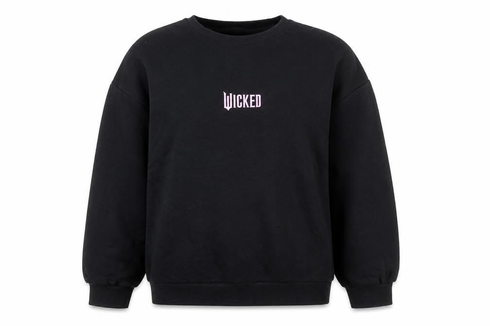 Wicked Girls Black Pullover Sweatshirt 13-14 Years Fairytale Graphic Print