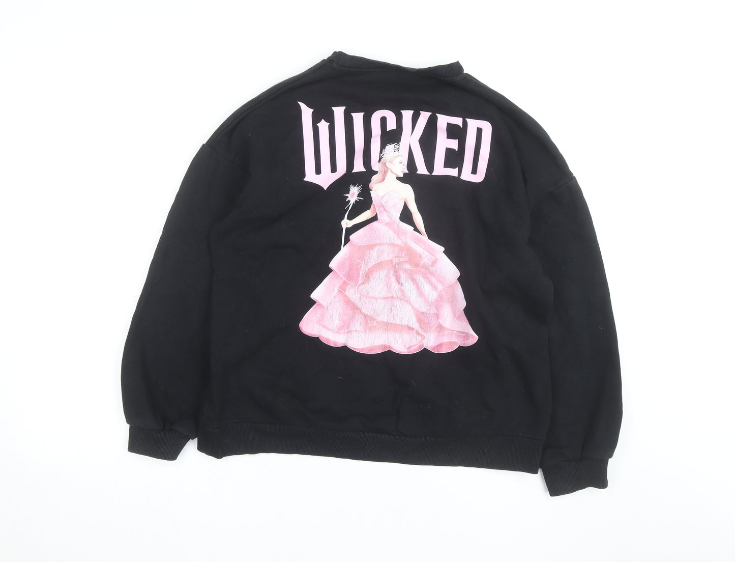 Wicked Girls Black Pullover Sweatshirt 13-14 Years Fairytale Graphic Print