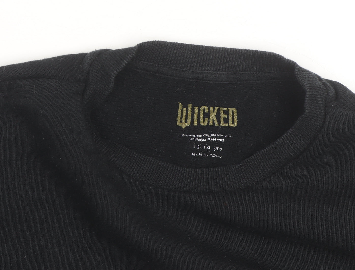 Wicked Girls Black Pullover Sweatshirt 13-14 Years Fairytale Graphic Print