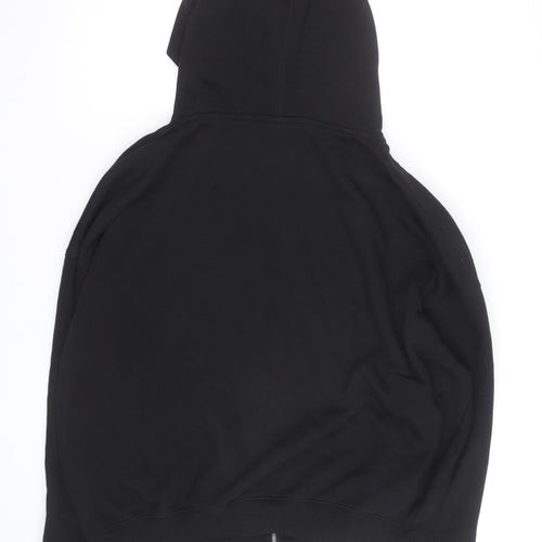 PULL&BEAR Men's Black Full Zip Hoodie Size L Regular Fit