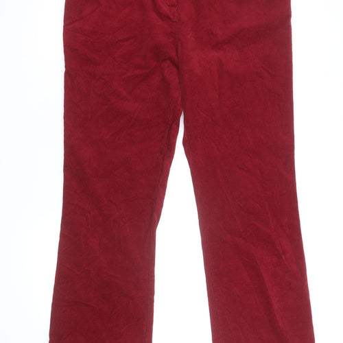 Marks and Spencer Women’s Red Corduroy Straight Jeans Size 18