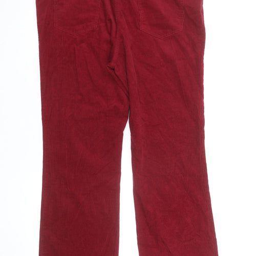 Marks and Spencer Women’s Red Corduroy Straight Jeans Size 18