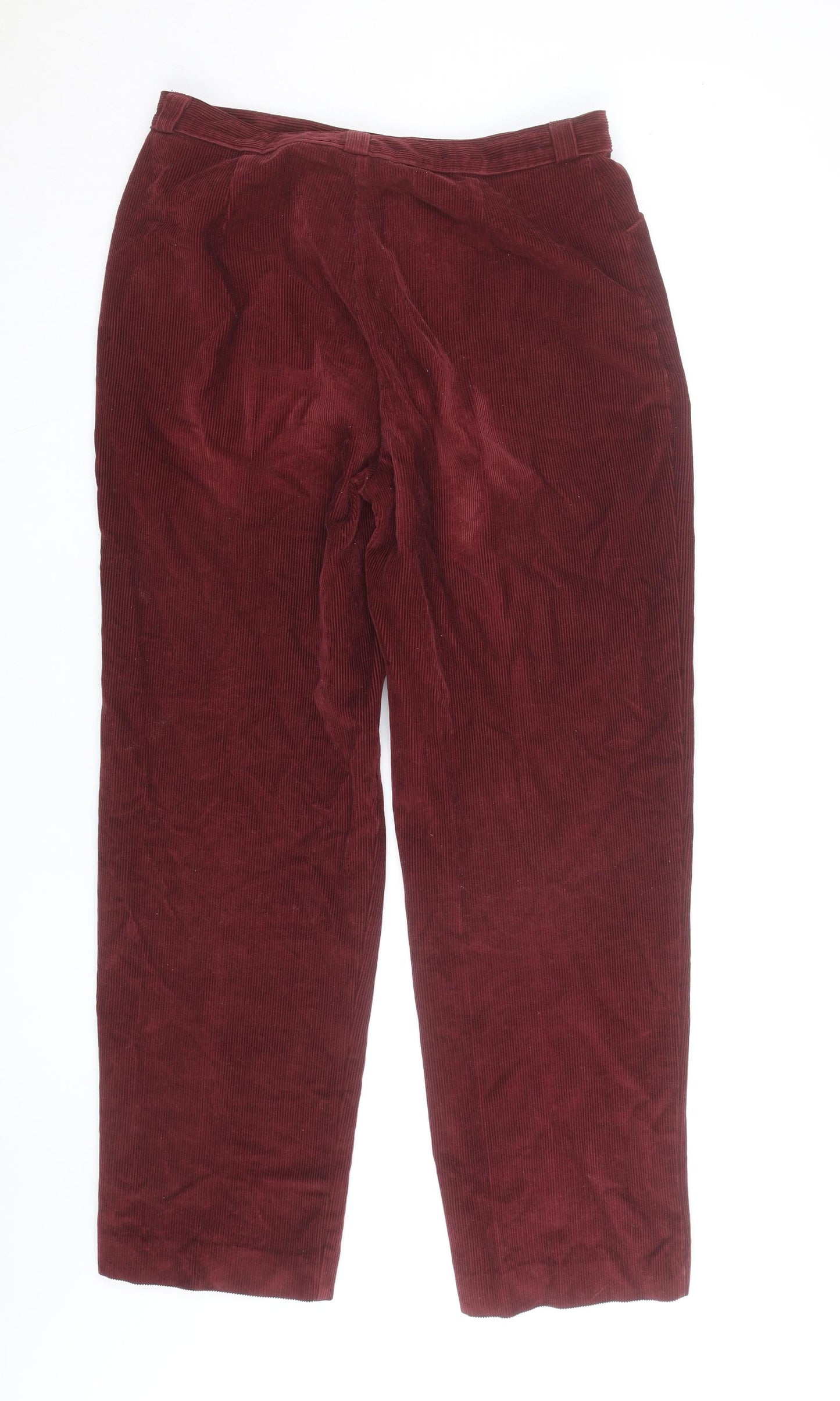 Smartwear Womens Red Corduroy Straight Jeans Size 18 Regular