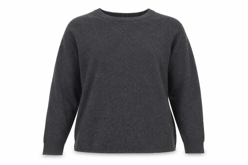 The White Company Women's Grey Crew Neck Jumper Size 16 Wool Blend
