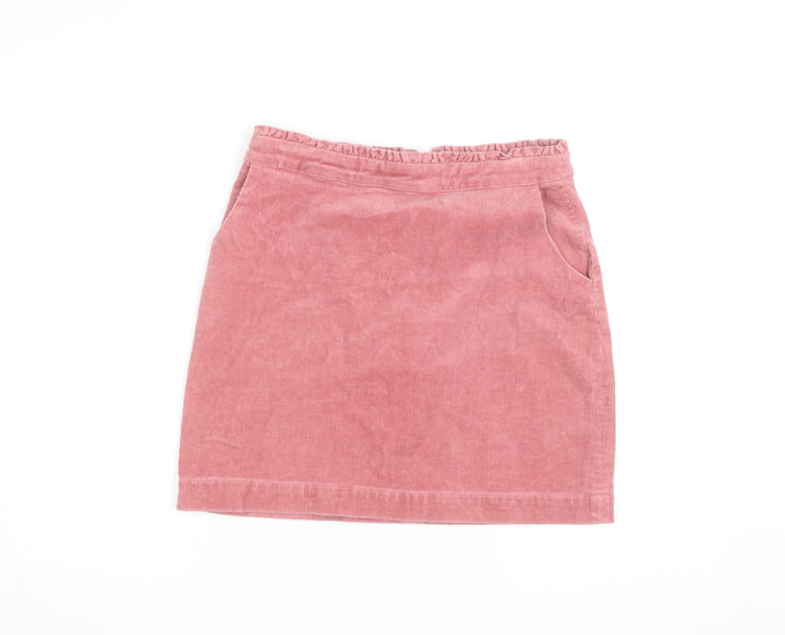 Oliver Bonas Womens Pink Corduroy Mini Skirt Size 10