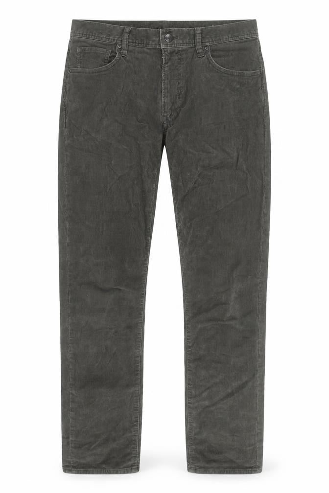Uniqlo Men's Grey Corduroy Straight Jeans Size M Regular Fit