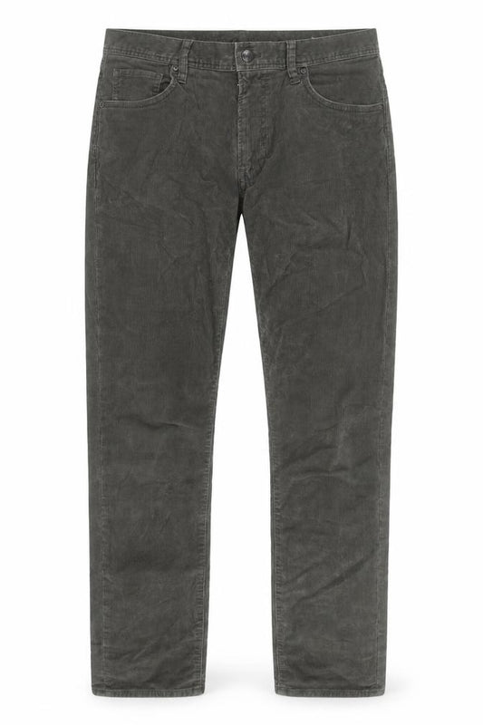 Uniqlo Men's Grey Corduroy Straight Jeans Size M Regular Fit