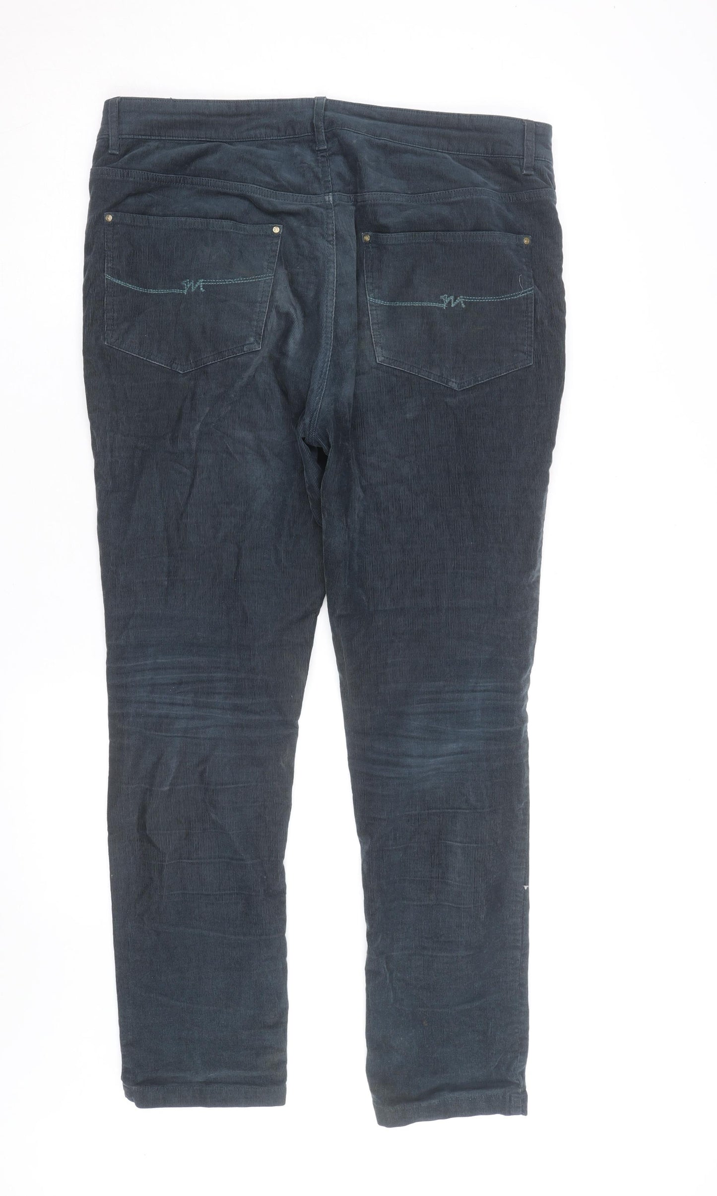 Mistral Women’s Blue Corduroy Straight Jeans Size 16