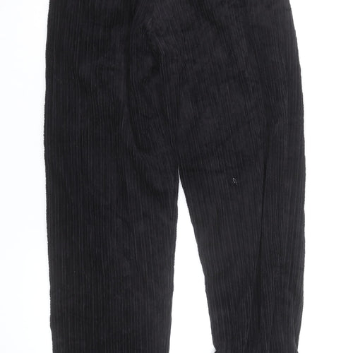 Club Montana Men's Black Corduroy Straight Leg Jeans 32W Regular Fit