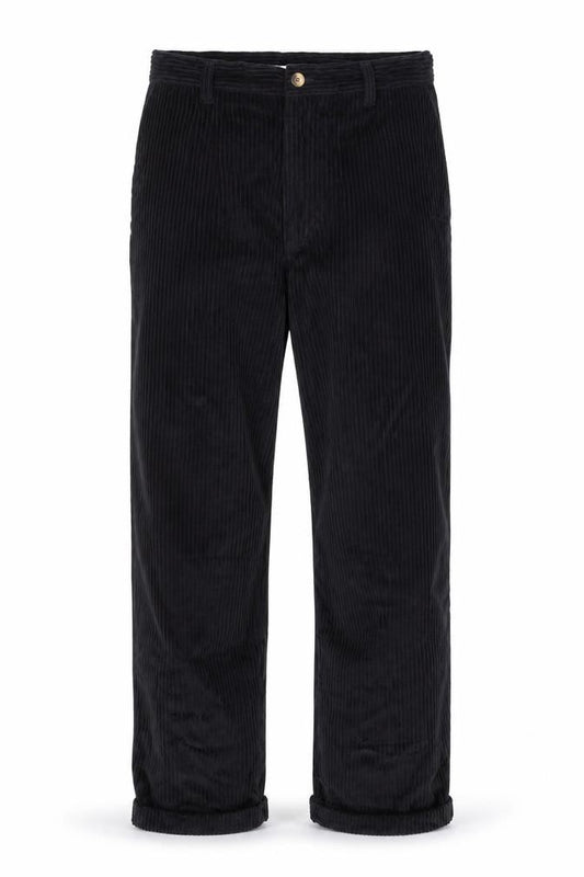 Club Montana Men's Black Corduroy Straight Jeans Size 33 Regular Fit
