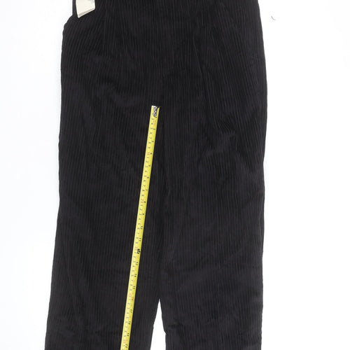 Club Montana Men's Black Corduroy Straight Jeans Size 33 Regular Fit