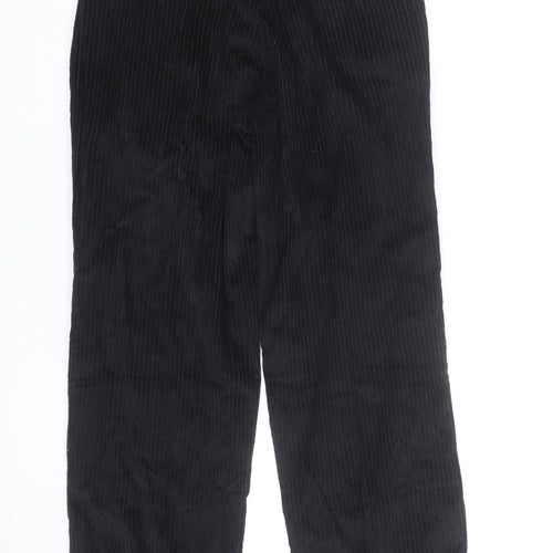 Club Montana Men's Black Corduroy Straight Jeans Size 33 Regular Fit