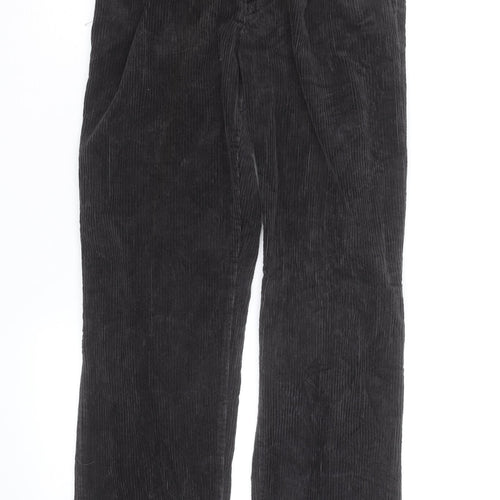 Wrangler Mens Black Corduroy Straight Jeans 32x31 Classic Fit