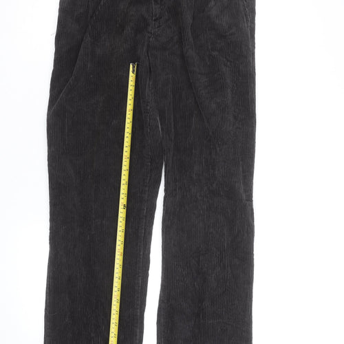 Wrangler Mens Black Corduroy Straight Jeans 32x31 Classic Fit