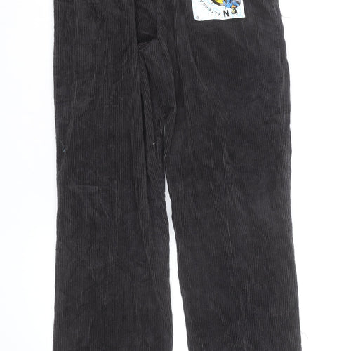 Wrangler Mens Black Corduroy Straight Jeans 32x31 Classic Fit