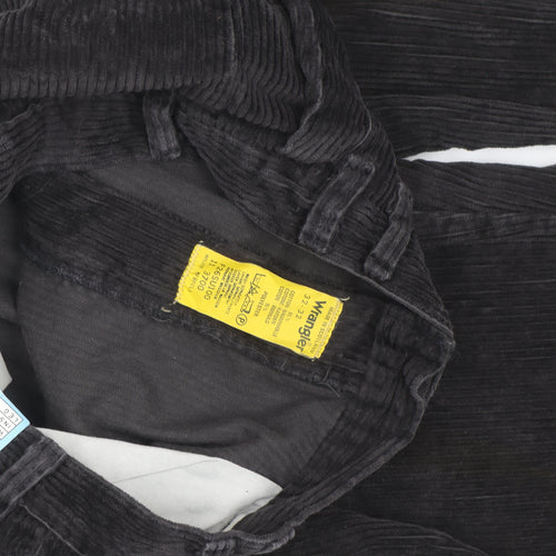Wrangler Mens Black Corduroy Straight Jeans 32x31 Classic Fit