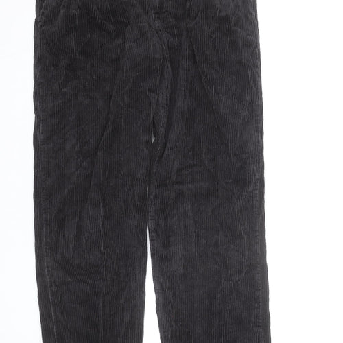 Wrangler Mens Black Corduroy Straight Jeans Size 32x31 Classic Fit