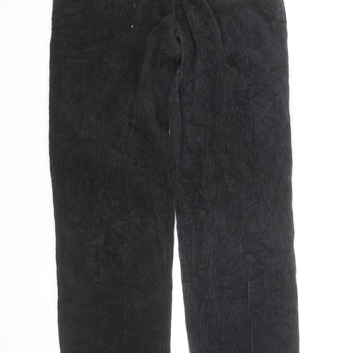 Wrangler Mens Black Corduroy Straight Jeans Size 32x31 Classic Fit
