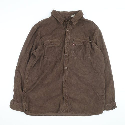 Levi's Men's Brown Corduroy Button Jacket Size L Casual