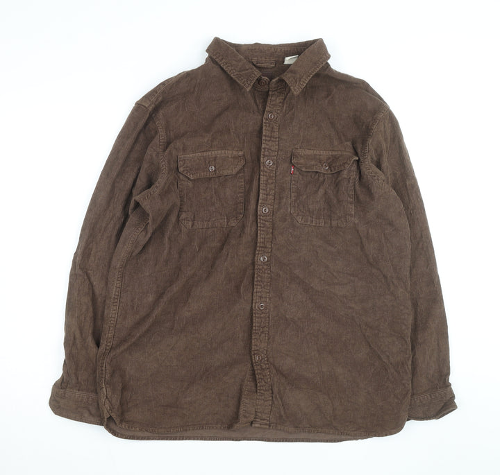 Levi's Men's Brown Corduroy Button Jacket Size L Casual