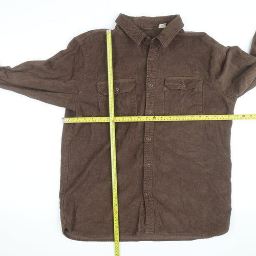 Levi's Men's Brown Corduroy Button Jacket Size L Casual