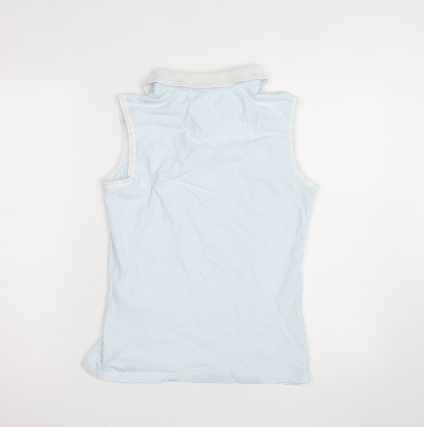 Tommy Hilfiger Women Blue Sleeveless Polo Shirt Size 12