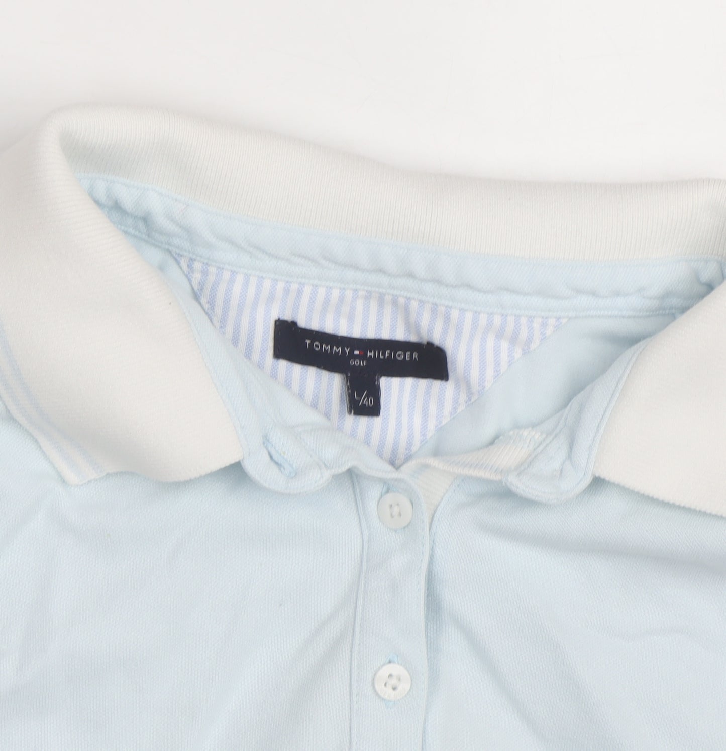 Tommy Hilfiger Women Blue Sleeveless Polo Shirt Size 12