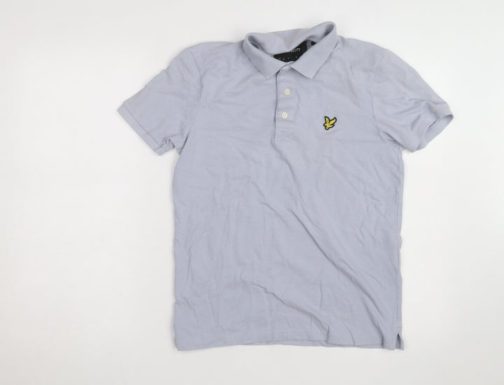 Lyle & Scott Mens Grey 2XL Cotton Polo Shirt Classic Logo