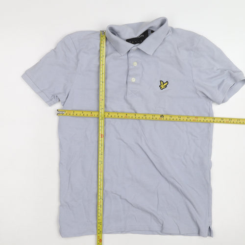 Lyle & Scott Mens Grey 2XL Cotton Polo Shirt Classic Logo