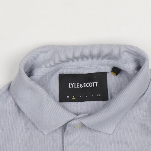 Lyle & Scott Mens Grey 2XL Cotton Polo Shirt Classic Logo