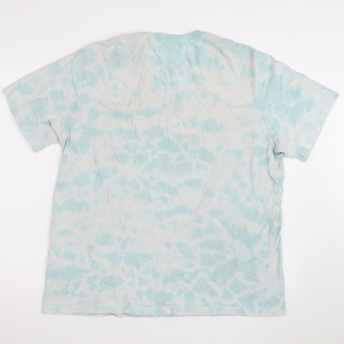 Levi's Men Blue Tie-Dye Relaxed Fit Cotton T-Shirt Size L