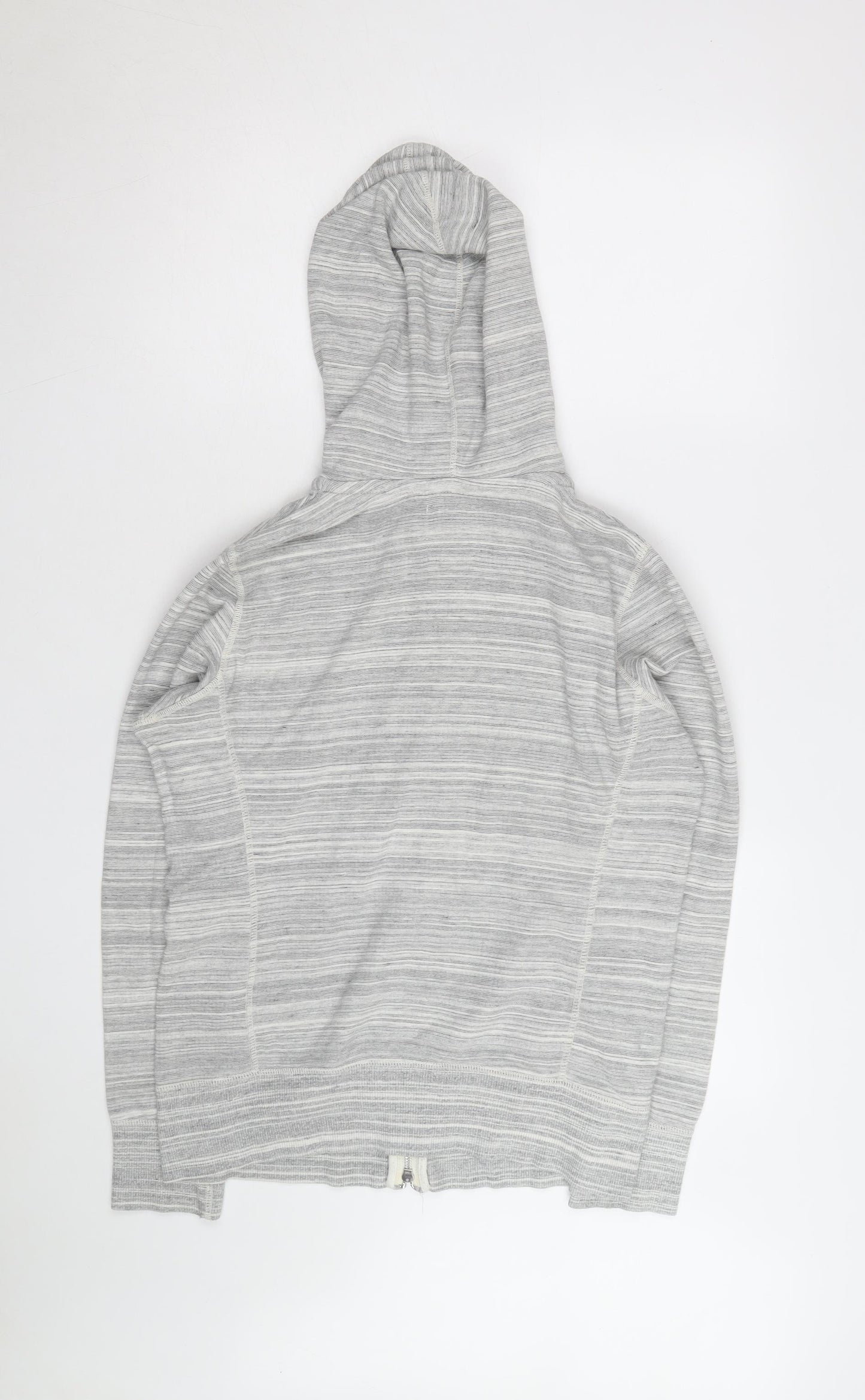 UNIQLO Men's Grey Full Zip Hoodie Size M Lightweight Cotton Blend