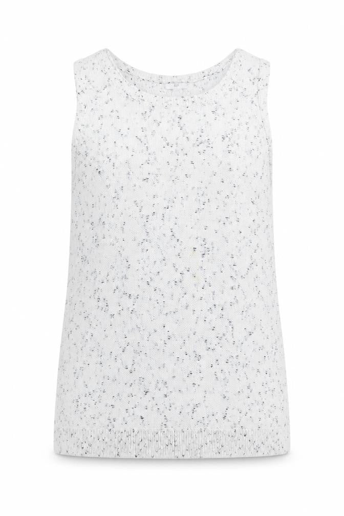 J. Jill Unisex White Sleeveless Knit Cotton Vest M