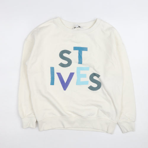 Next Men's Ivory St Ives Graphic Sweatshirt XS Regular Fit