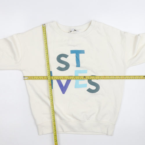 Next Men's Ivory St Ives Graphic Sweatshirt XS Regular Fit