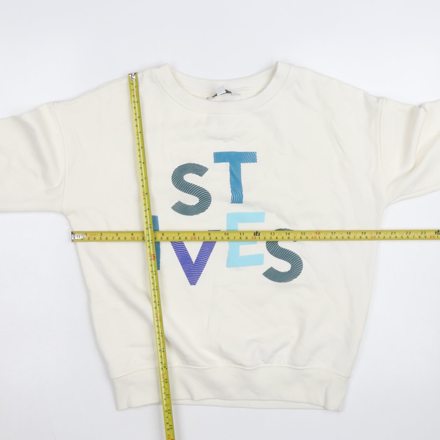 Next Men's Ivory St Ives Graphic Sweatshirt XS Regular Fit