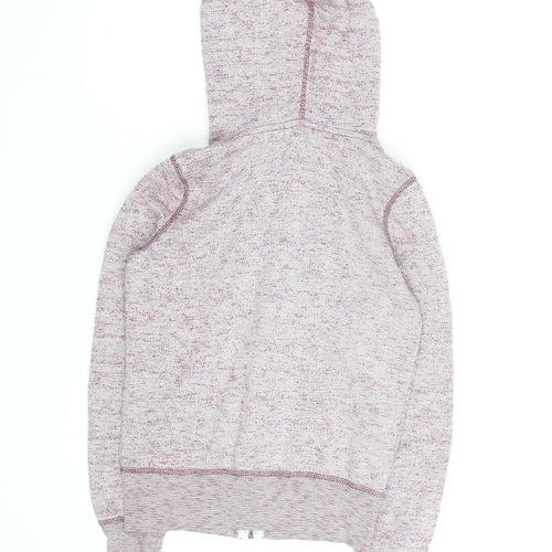 Brave Soul Men’s Pink Full Zip Hoodie XS Regular Fit