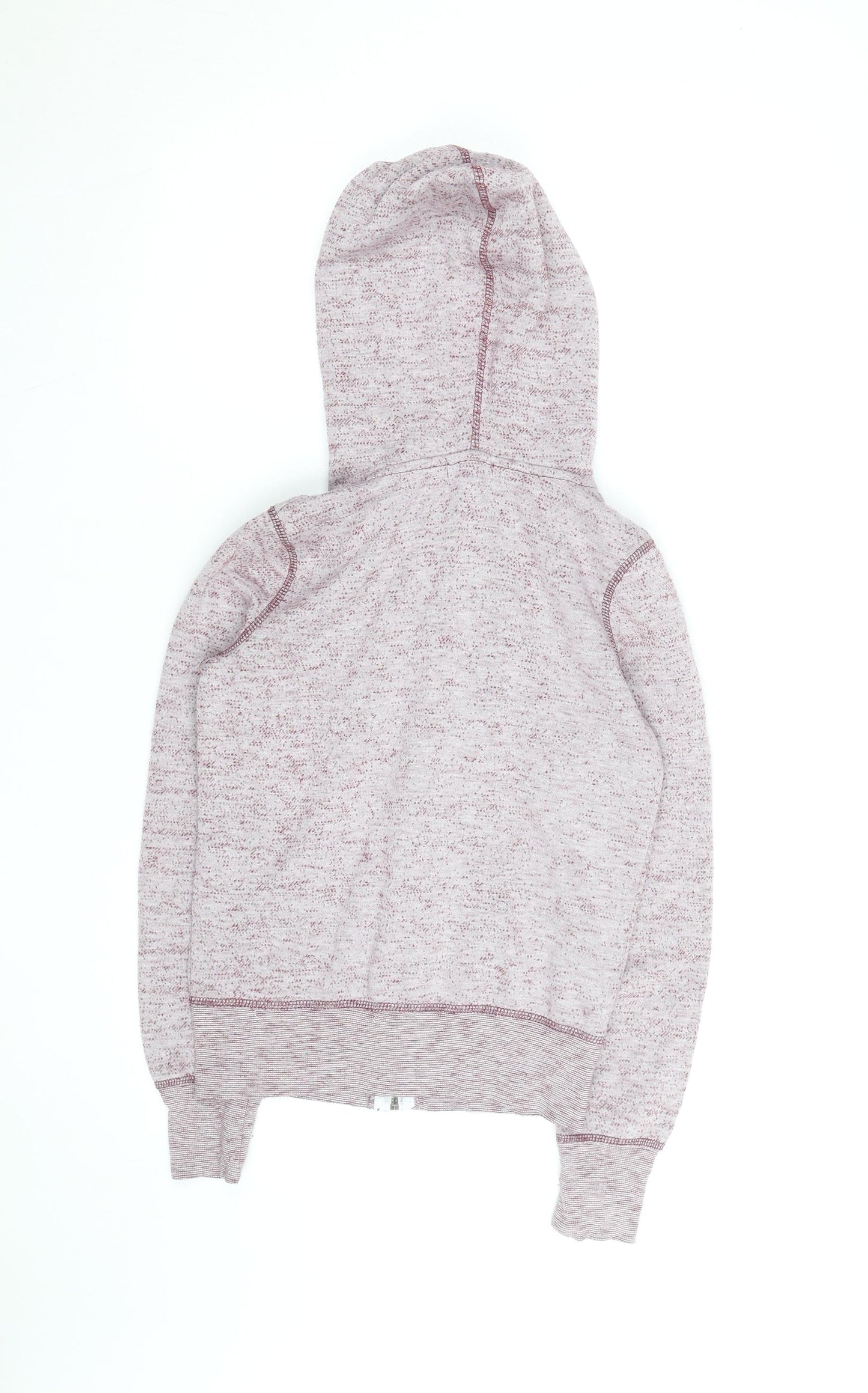 Brave Soul Men’s Pink Full Zip Hoodie XS Regular Fit