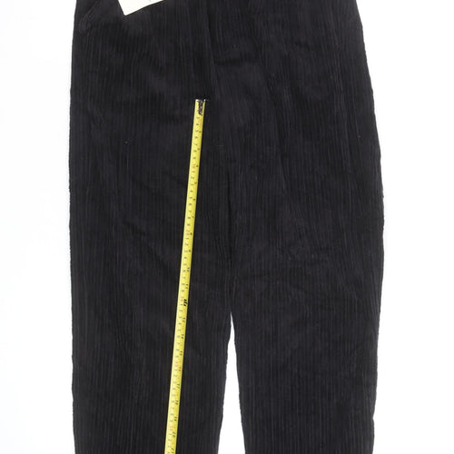 Club Montana Mens Black Corduroy Straight Jeans Size Regular