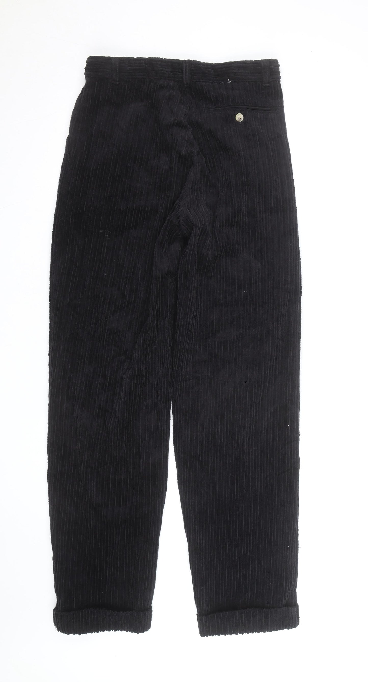 Club Montana Mens Black Corduroy Straight Jeans Size Regular