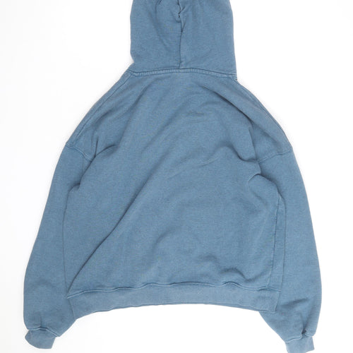 Gymshark Men's Blue Pullover Hoodie Size S Relaxed Fit Fleece