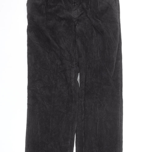 Wrangler Men's Black Corduroy Straight Leg Jeans 30x34 Regular Fit